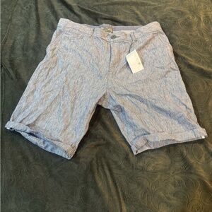 Men's Blue Striped Shorts